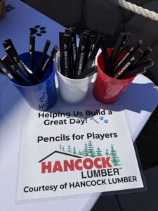 Hancock Lumber Pencil Donation