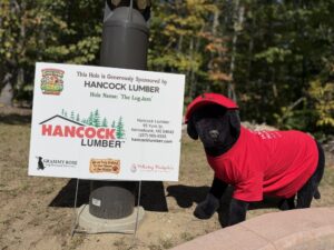 Sponsor Sign Hancock Lumber