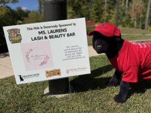 Sponsor Sign Ms Laurens Lash & Beauty Bar